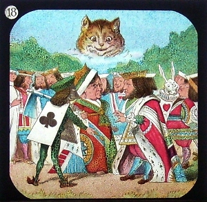 Alice in Wonderland - magic lantern slide
